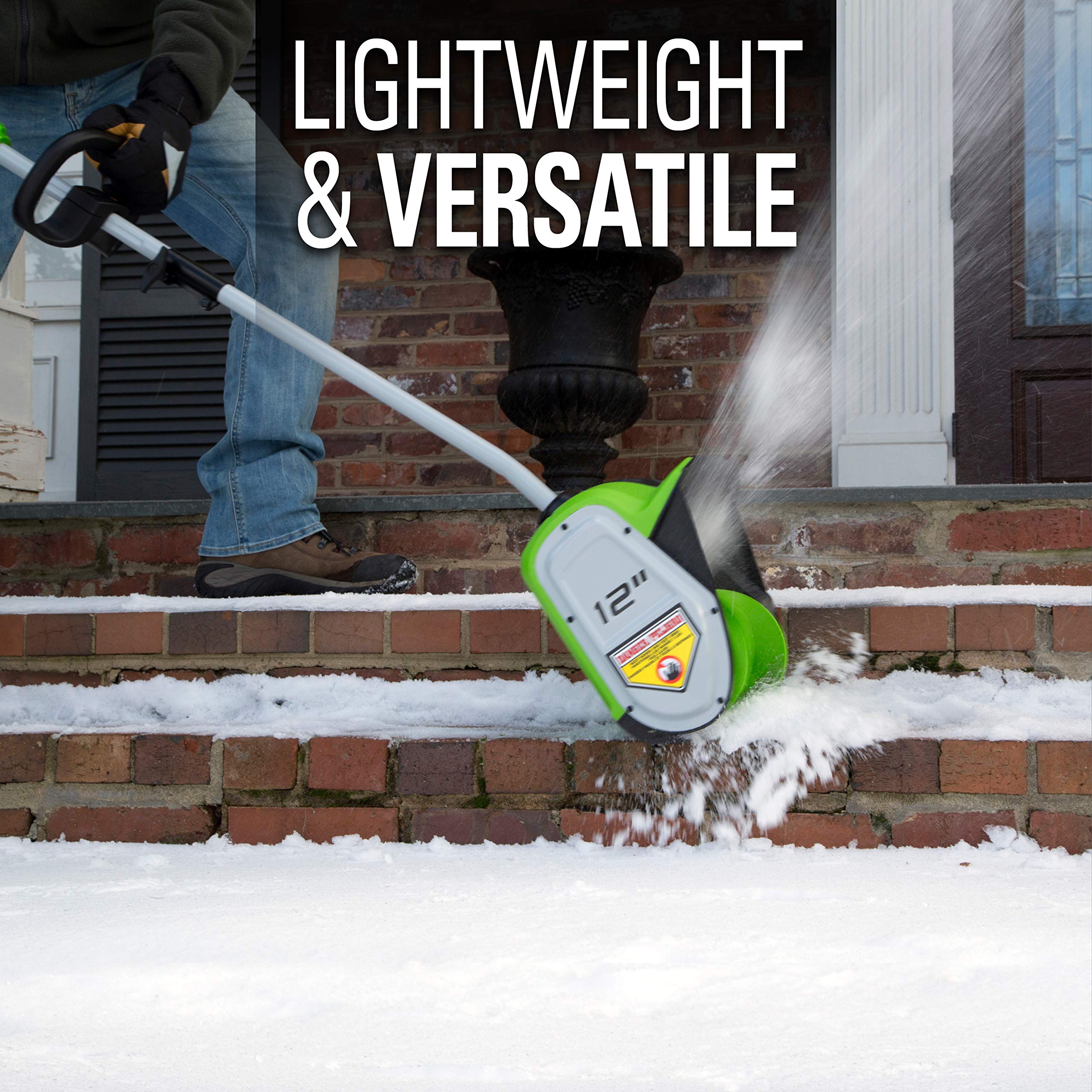 40V 12-Inch Cordless Snow Shovel Greenworks Tools