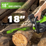 18" Replacement Chainsaw Bar & Chain Combo w/ 3/8" Pitch, .050" Chain Gauge & 62DL
