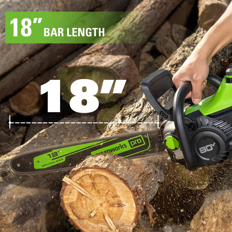 18" Chainsaw Bar & Chain Combo .050" Gauge & 62 DL | Greenworks Tools