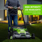 40V 25" Cordless Battery Brushless Dual Blade Self-Propelled Lawn Mower w/ (2) 4.0Ah Batteries & Dual Port Charger