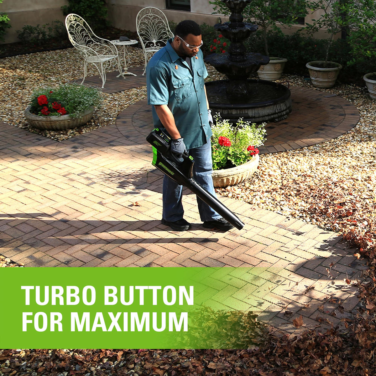 80V 21" Cordless Battery Brushless 3-in-1 Push Mower & 500CFM Axial Leaf Blower w/(2) 2.0Ah Batteries and Rapid Charger