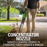 40V 500 CFM Cordless Battery Leaf Blower w/ 2.5Ah Battery & Charger