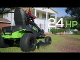 82V 42" CrossoverT Riding Lawn Tractor: (4) 82V 6.0 Ah Batteries and (1) 600W Turbo Wall Charger, CRT4282