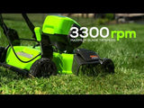 60V 19" Cordless Battery Push Lawn Mower w/ 5.0Ah Battery & Charger