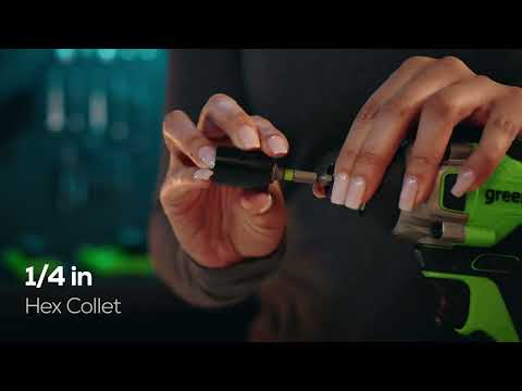 24V 1/4" 2650 in/lbs Brushless Impact Driver w/ 2.0Ah USB Battery & Charger