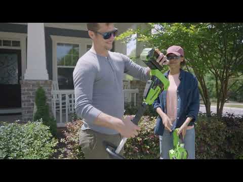40V 8" Brushless Cordless Battery Edger: (1) 4.0 Ah Battery, (1) 2A Charger