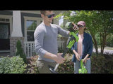 40V 8" Brushless Cordless Battery Edger: (1) 4.0 Ah Battery, (1) 2A Charger