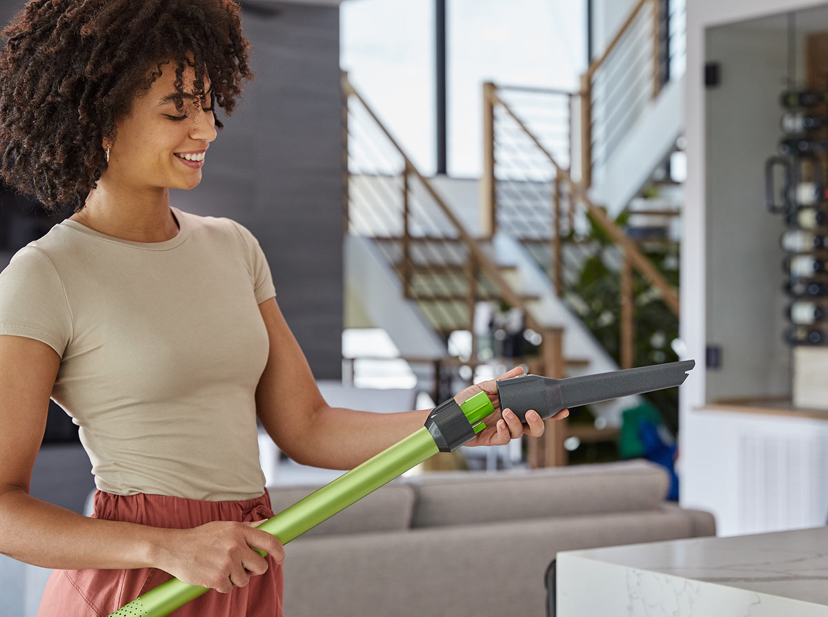 24V Cordless Green Stick Vacuum 3-in-1 Bundle w/ Two (2) 4.0Ah Batteries & Charging Stand