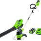 40V 12-inch Cordless String Trimmer and Cordless Leaf Blower Combo | Greenworks