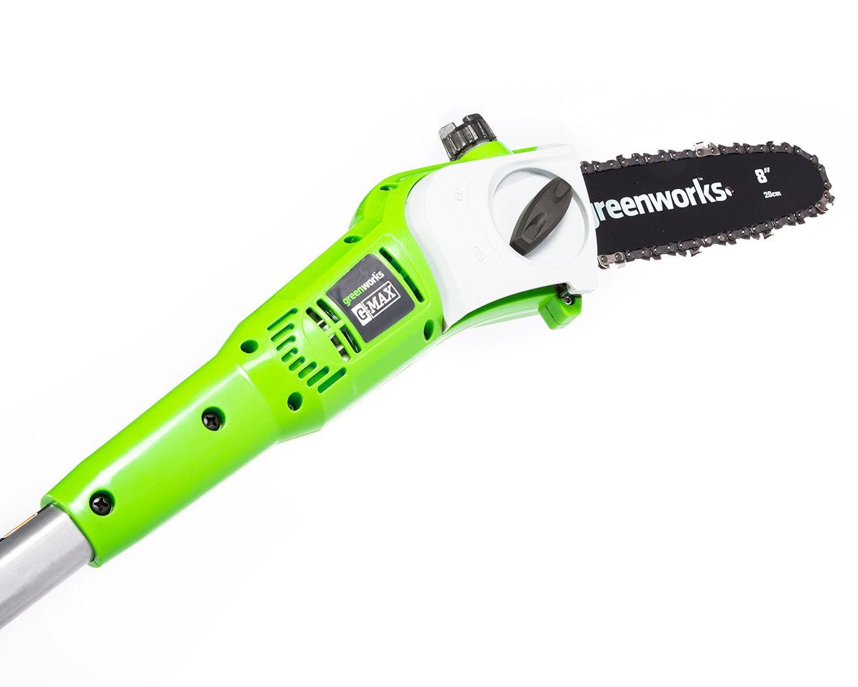 40V 8-Inch Cordless Pole Saw with Hedge Trimmer Attachment | Greenworks
