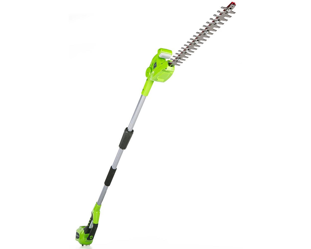Greenworks PSPH40B210 8 inch 40V Cordless Pole Saw with Hedge Trimmer Attachment 2.0 Ah Battery Included