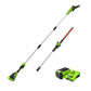 40V 10" Cordless Battery Pole Saw & Hedge Trimmer Attachment w/ 2.5 Ah Battery & Charger