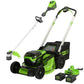 60V 21" Cordless Battery SP Mower & 16" String Trimmer Combo Kit w/ (2) Batteries & Dual Port Charger