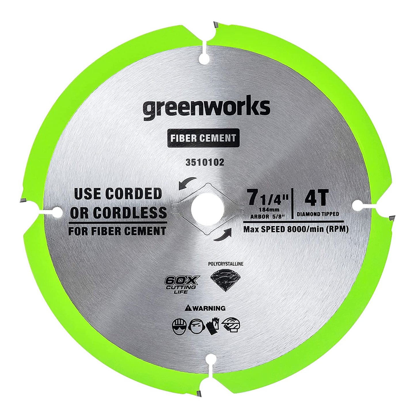 Greenworks 24V 7-1/4 "4T-PCD Circular Saw Blades