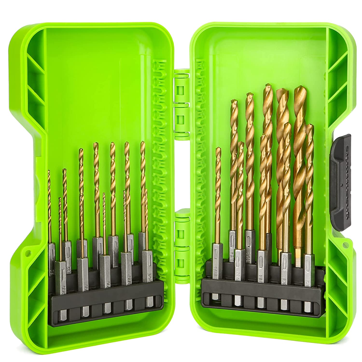 Work Bit 22 Piece Titanium Drilling Bit Set | Greenworks Tools