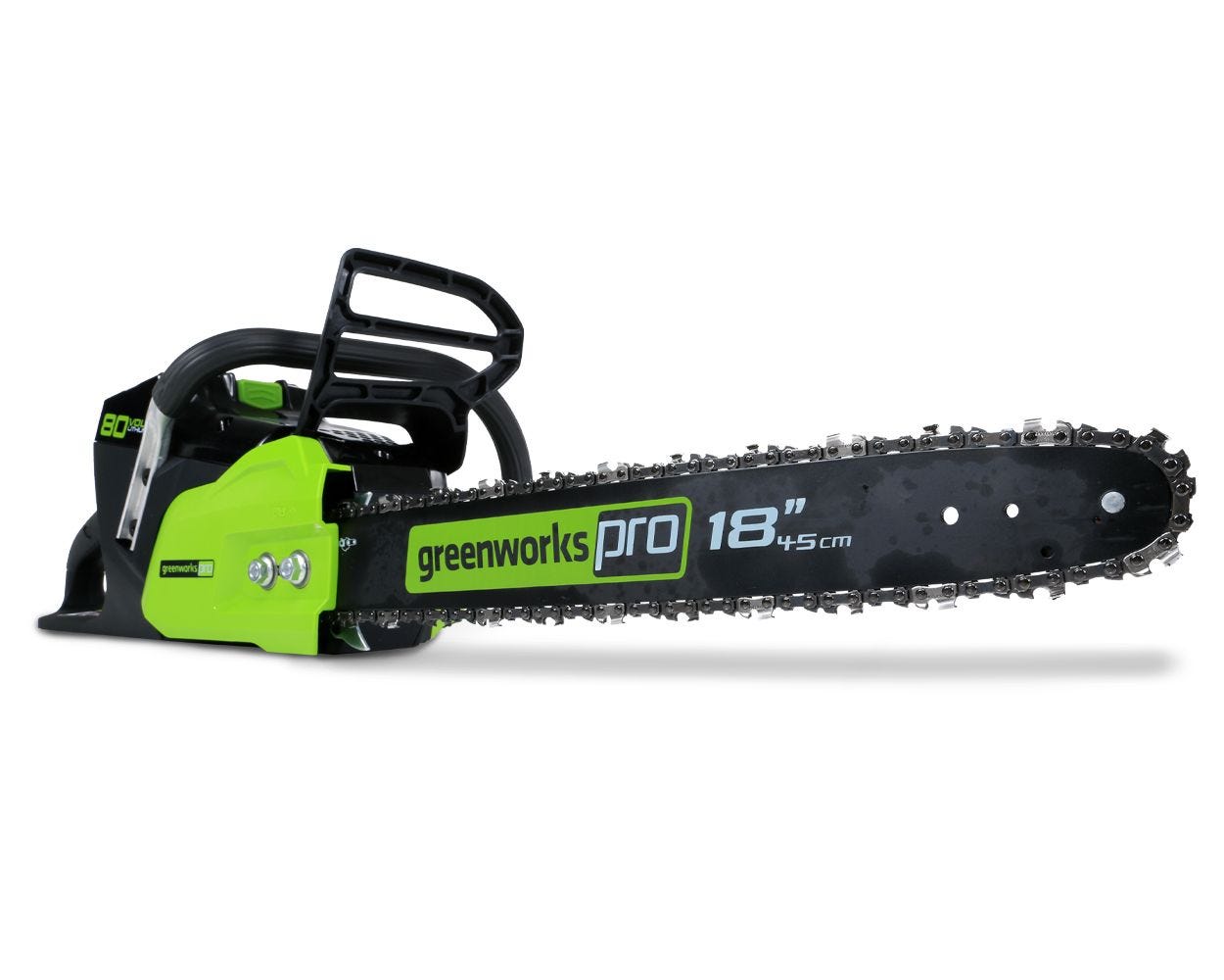 80V 18-inch Brushless Cordless Chainsaw | Greenworks Pro