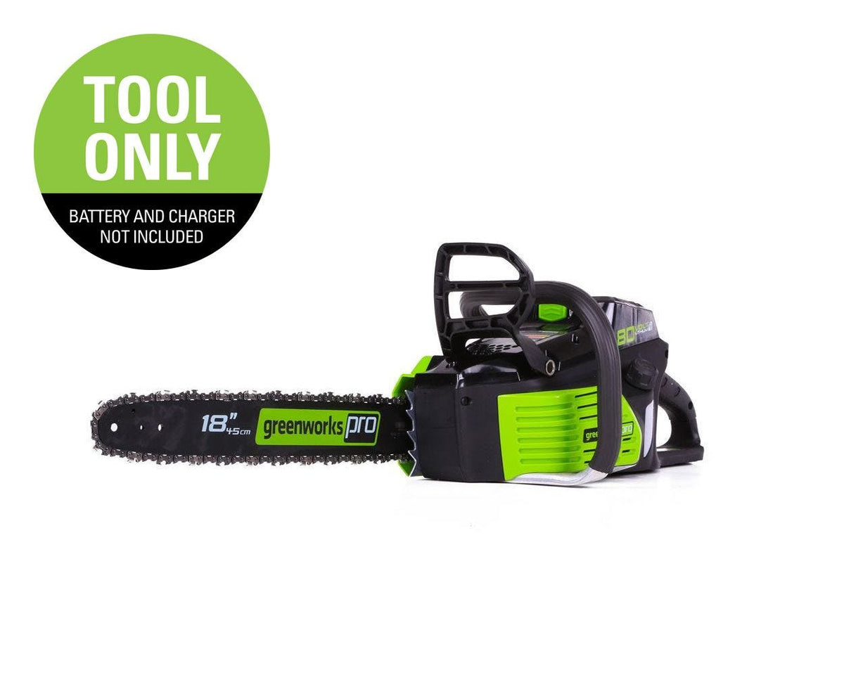 80V 18-inch Cordless Chainsaw | Greenworks Pro