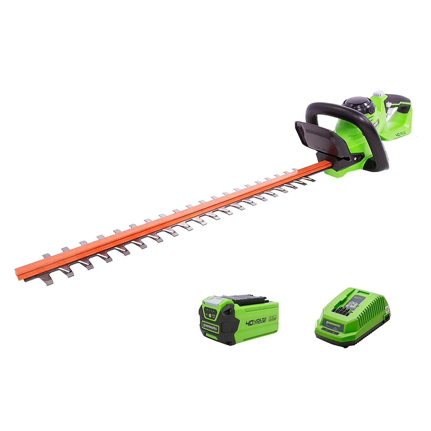 40V 24" Cordless Battery Hedge Trimmer w/ 2.0Ah GMAX Battery & Charger