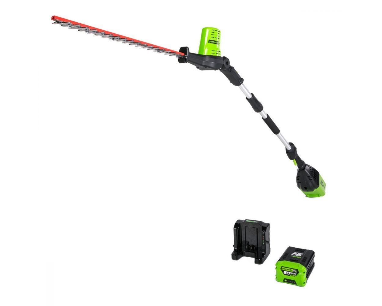 Pro 60V 20" Cordless Pole Hedge Trimmer w/ 2.0 Ah Battery
