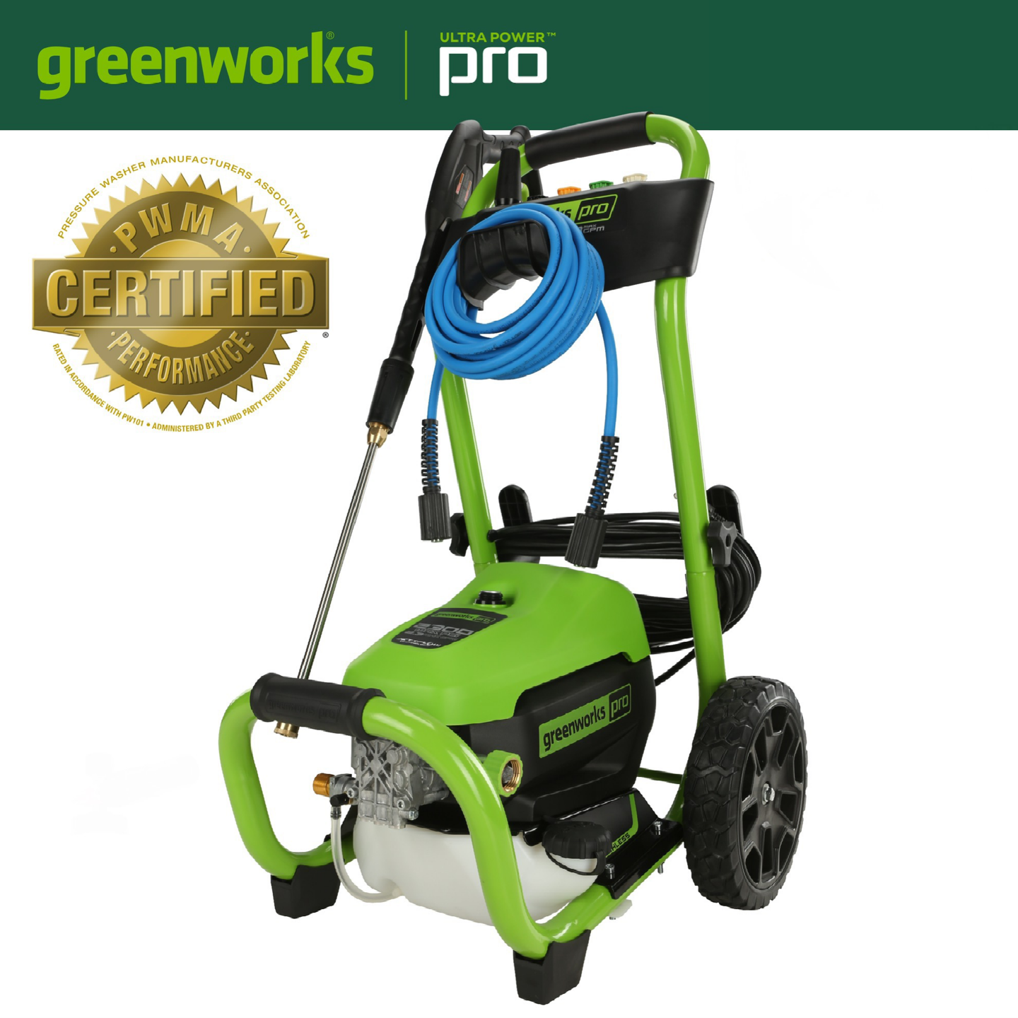 greenworkstools-2300-PSI Brushless 2.3-GPM Electric Pressure Washer | Greenworks Pro