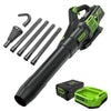 60V 610 CFM Cordless Battery Leaf Blower and Gutter Cleaning Kit Combo Kit: 2.5 Ah Battery and Rapid Charger