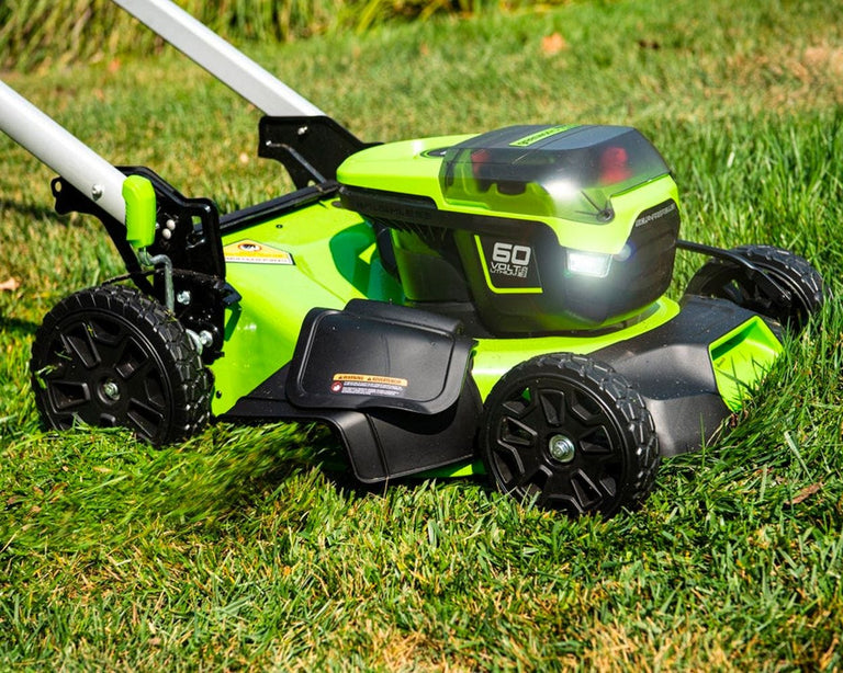 60V 21" Cordless Battery Push Mower & 16" String Trimmer Combo Kit W/ 5