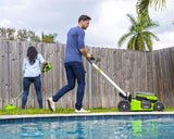 48V (24V x 2) 21" Cordless Battery Self-Propelled Lawn Mower w/ (4) 4.0Ah USB Batteries & (2) Dual Port Chargers