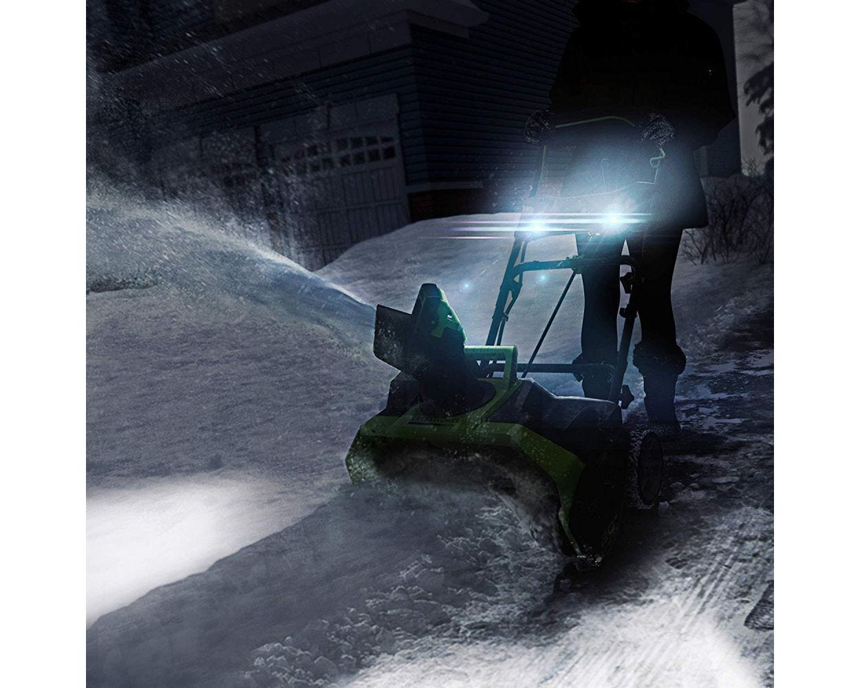 40V Cordless 20 inch Brushless Snow Blower with LED Lights
