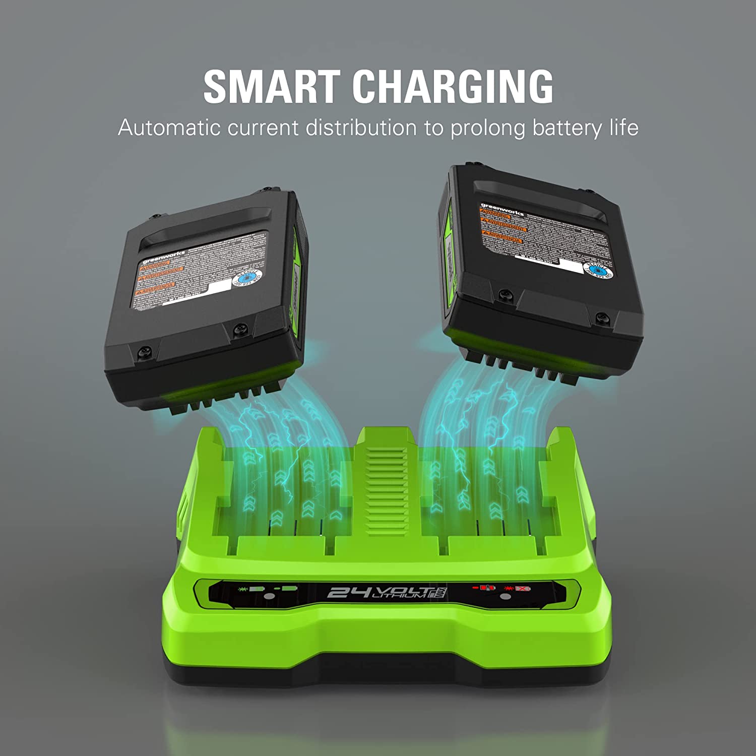 24V 2A Dual Port Battery Charger