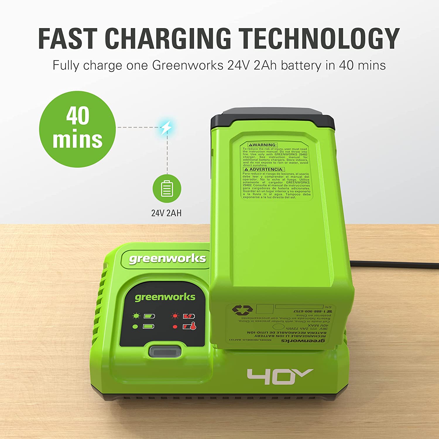 40V 5A Rapid Charger