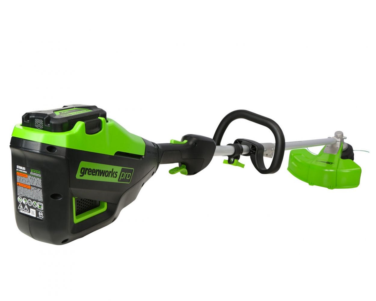 60V 16" Cordless Battery String Trimmer (Attachment Capable) & Horizontal Blower Attachment w/ 4.0 Ah Battery & Charger
