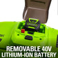 40V 14" Cordless Dethatcher / Scarifier w/ 5.0Ah Battery & Rapid Charger