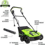 13 Amp 14" Corded Dethatcher / Scarifier