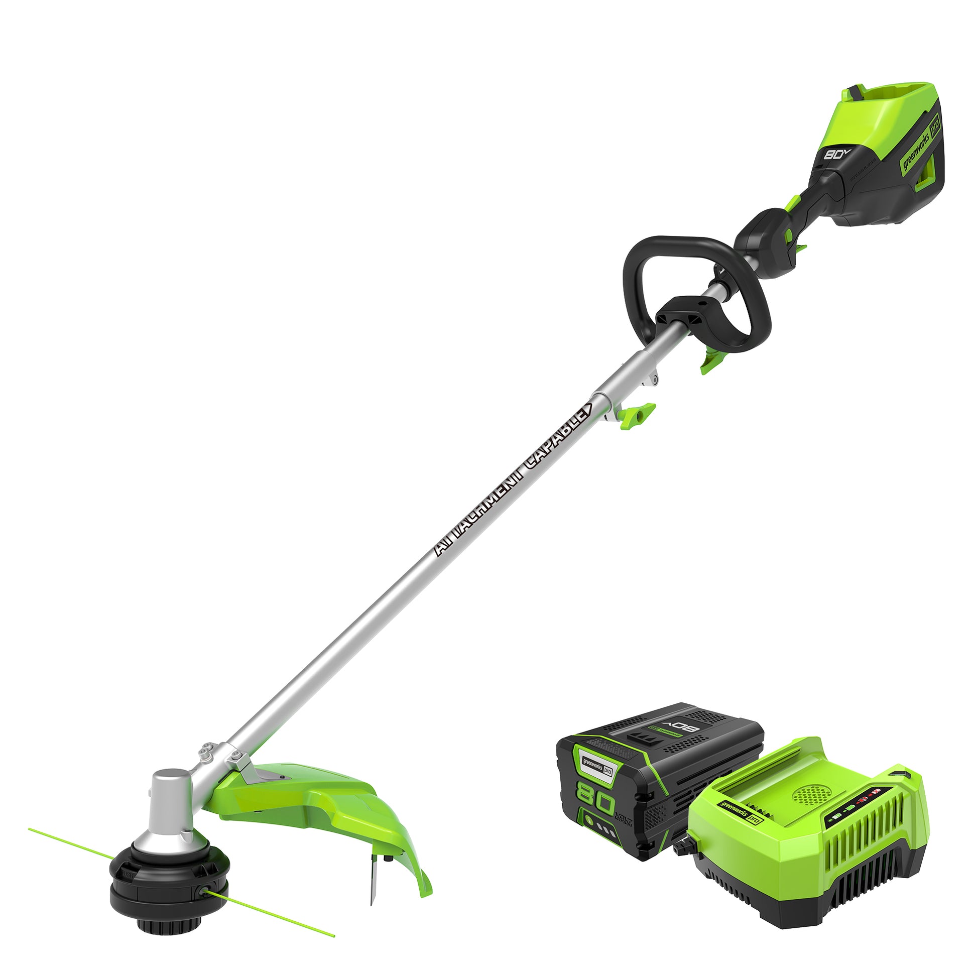80V 16 Attachment Capable String Trimmer Battery | Greenworks Tools 