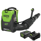 60V 800 CFM Cordless Battery Brushless Backpack Blower w/ 4.0Ah Battery & Charger