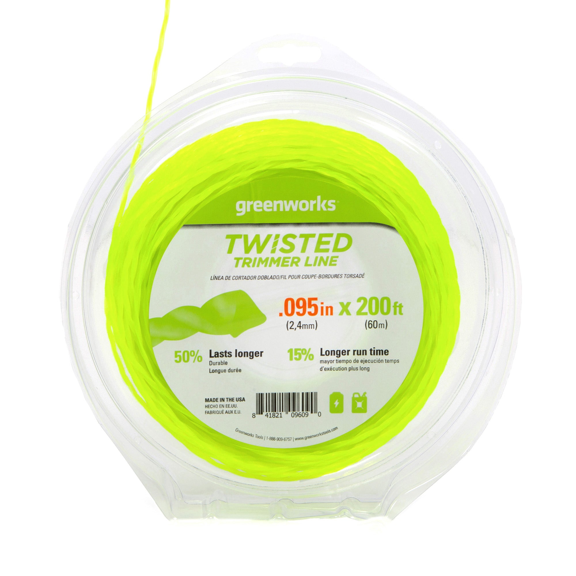 0.095" Ultra Twisted String Trimmer Line (200-Feet)