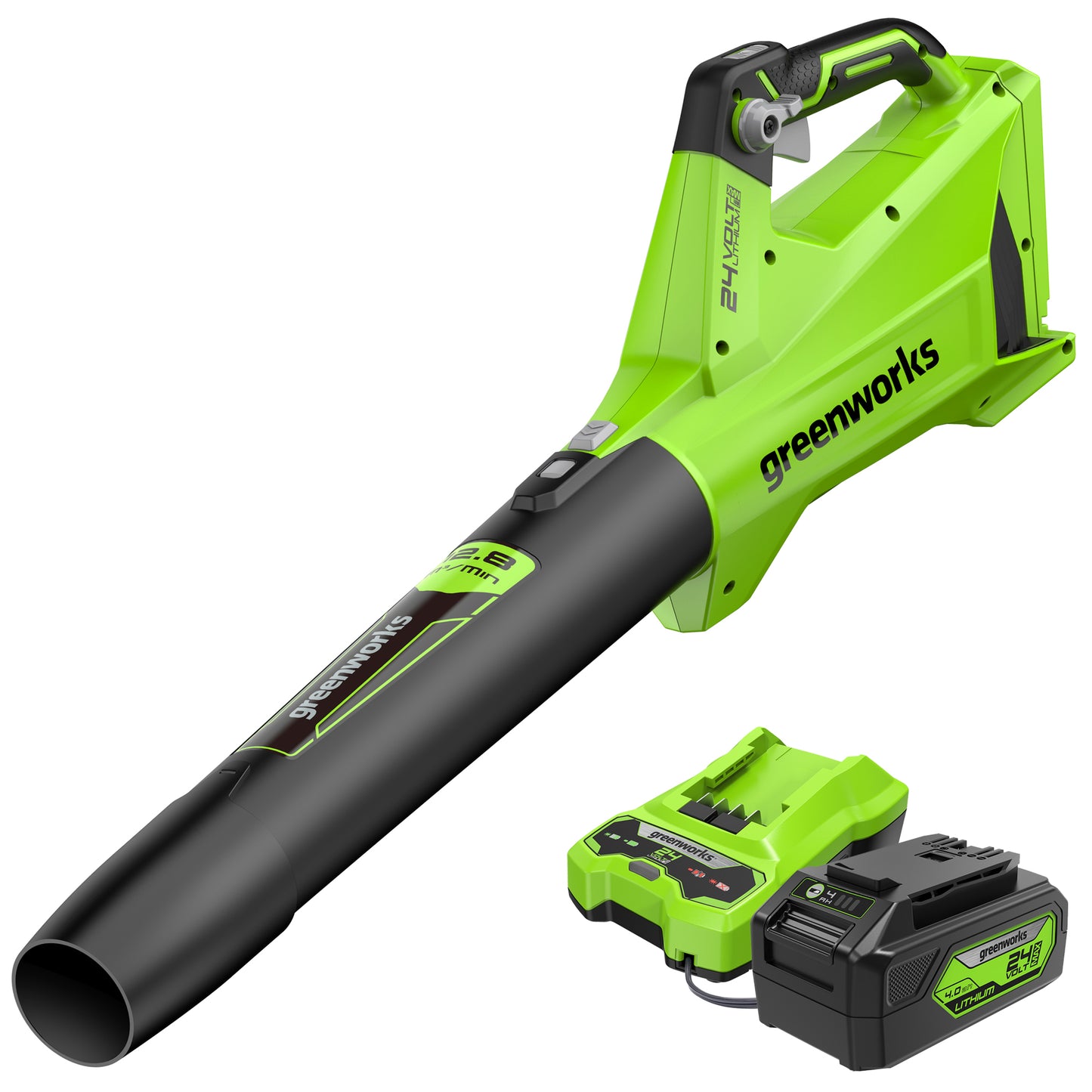 Greenworks 24v 2ah Powerall Brushless Axial Battery Powered Leaf Blower Usb  Battery & Charger Included : Target