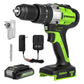 24V 1/2" 530 in/lbs Hammer Drill w/ 2.0Ah Battery & Charger