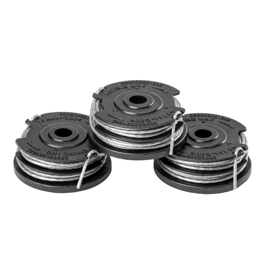 .065-Inch Dual String Trimmer Replacement Spools for Select String Trimmer (3 Pack)