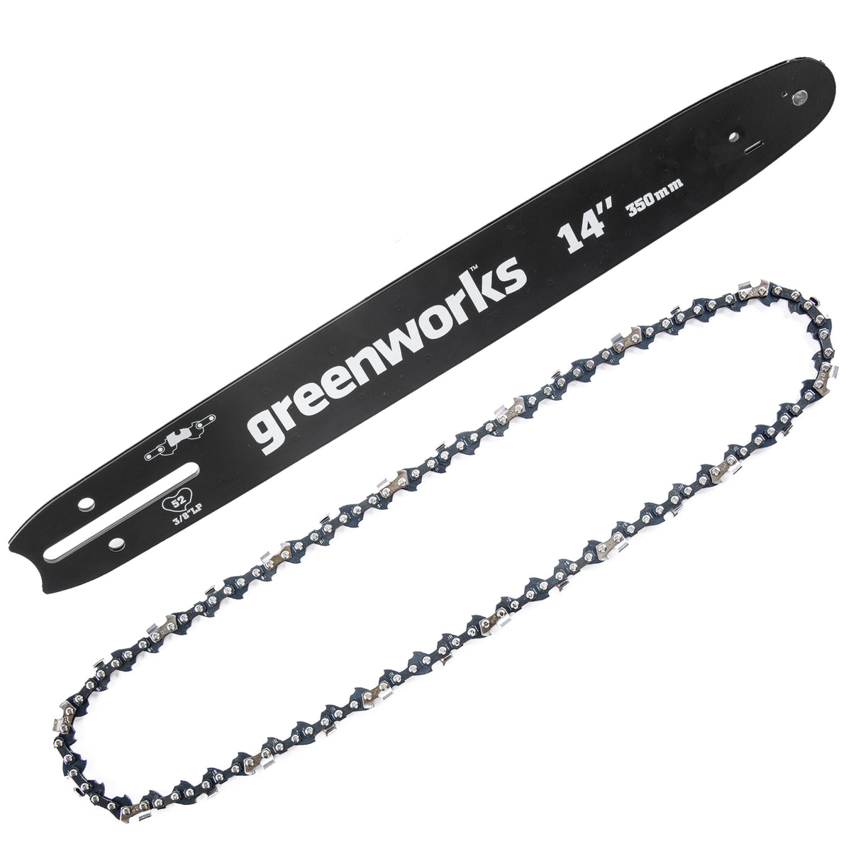 14-Inch Replacement Chainsaw Bar and Chain Combo w/ 3/8" Pitch, .050" Chain Gauge & 56DL