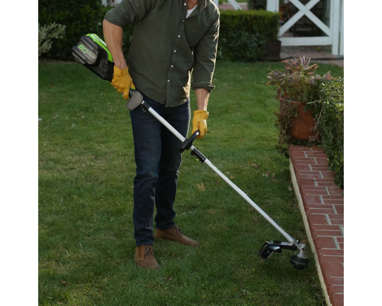 80V Cordless 16 inch Brushless Attachment Capable String Trimmer (Tool Only) | Greenworks Pro
