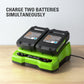 24V 4.0Ah USB Battery (2-Pack) Starter Kit & Dual Port Rapid Charger